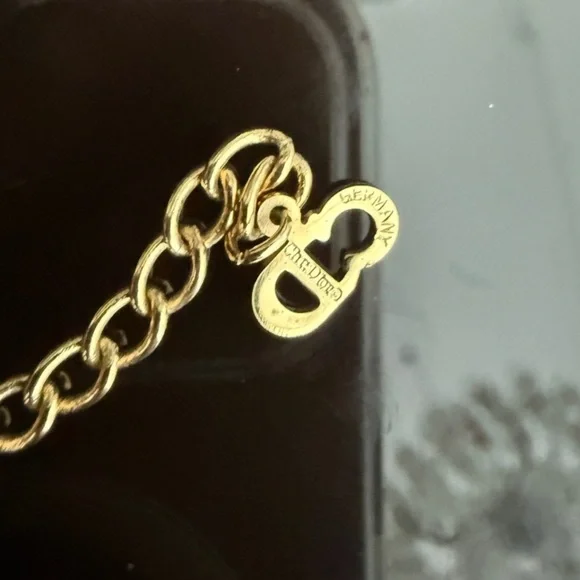 Christian Dior,18K gold plated Germany rare vintage BEE necklace - Picture 5 of 9